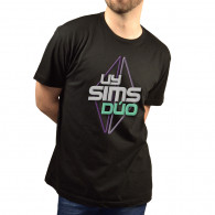 Camiseta negra de manga corta de "Uy Sims Dúo" del youtuber Uy Albert! 