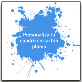 Cartón pluma con frase positiva