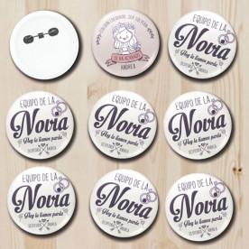 Chapas personalizadas para despedidas de soltera - Supermolón