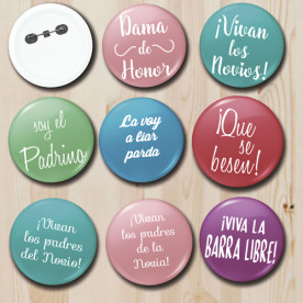 CHAPAS para boda PERSONALIZADAS - Presumede