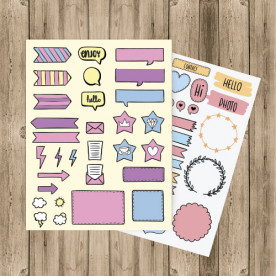 Pack de pegatinas ideales para scrapbooking