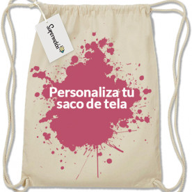 Saco de tela personalizable a tu gusto