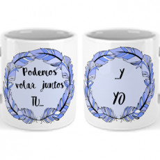 Set de 2 Tazas con frase romántica para hacer un regalo original y romántico a esa persona tan especial.