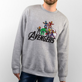 Sudadera para chico y chica unisex con imagen de los Vengadores en versión los Simpsons