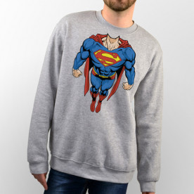 Sudadera para chico y chica unisex con cuerpo de Superman volando