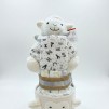 Tarta pa&ntilde;al Elaborada a mano con estructura de 2 pisos y envuelta en celof&aacute;n con decoraci&oacute;n a juego Incluye dedicatoria personalizada para a&ntilde;adir un mensaje especial convirtiendo la tarta en un regalo emocional perfecto para nacimientos hospital o visitas familiares