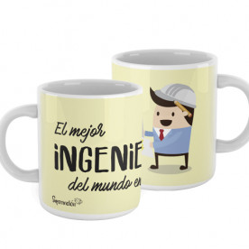 Taza para ingenieros. ¡El regalo perfecto para el mejor ingeniero del mundo entero! 