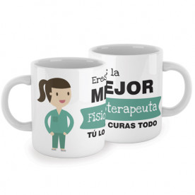 Taza para fisioterapeutas. ¡El regalo perfecto para la mejor fisioterapeuta del mundo mundial!