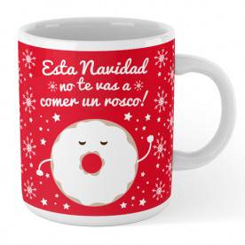 Taza cerámica navideña con frase divertida para hacer un regalo original a tu  amig@