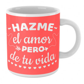 Taza cerámica con frase de amor para hacer un regalo original a esa persona tan especial.