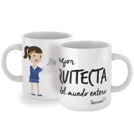 Taza para arquitectas. ¡El regalo perfecto para la mejor arquitecta del mundo entero! 