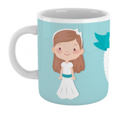 Taza personalizada para comunión de niña