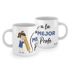 Taza para profesoras. Sácale una sonrisa