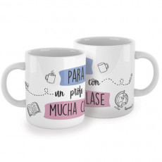 Taza para profesores con mucha clase, ten un detalle especial con tu profe favorito