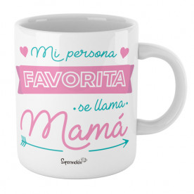 Taza  personalizada con mensaje divertido para hacer un regalo original a mamá.