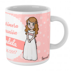 Taza personalizada para comunión de niña