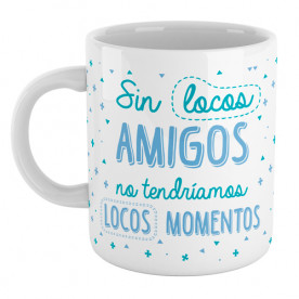 Taza  personalizada con mensaje divertido para hacer un regalo a tu mejor amiga, amigo, compañera, compañero...