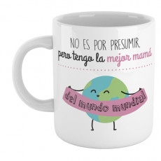 Taza  personalizada con mensaje divertido para hacer un regalo original a mamá.