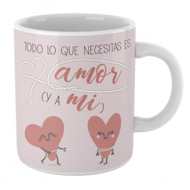 Taza cerámica con frase cariñosa para hacer un regalo original a esa persona tan especial.