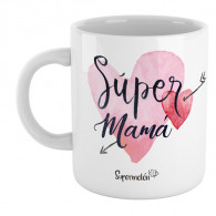 Taza para Súper mamá, porque la quieres muchísimo