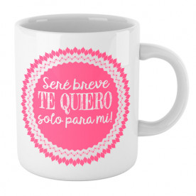 Taza cerámica con frase romántica y clara para hacer un regalo original a esa persona tan especial.