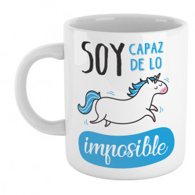 Taza cerámica con frase positiva para hacer un regalo original a esa persona tan especial o para ti