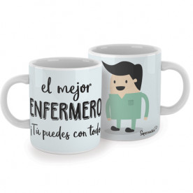 Taza para enfermeros. ¡El regalo perfecto para el mejor enfermero! Un gran aliado en las largas jornadas de guardia