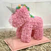 Unicornio de rosas foam 40cm con caja de regalo incluida.